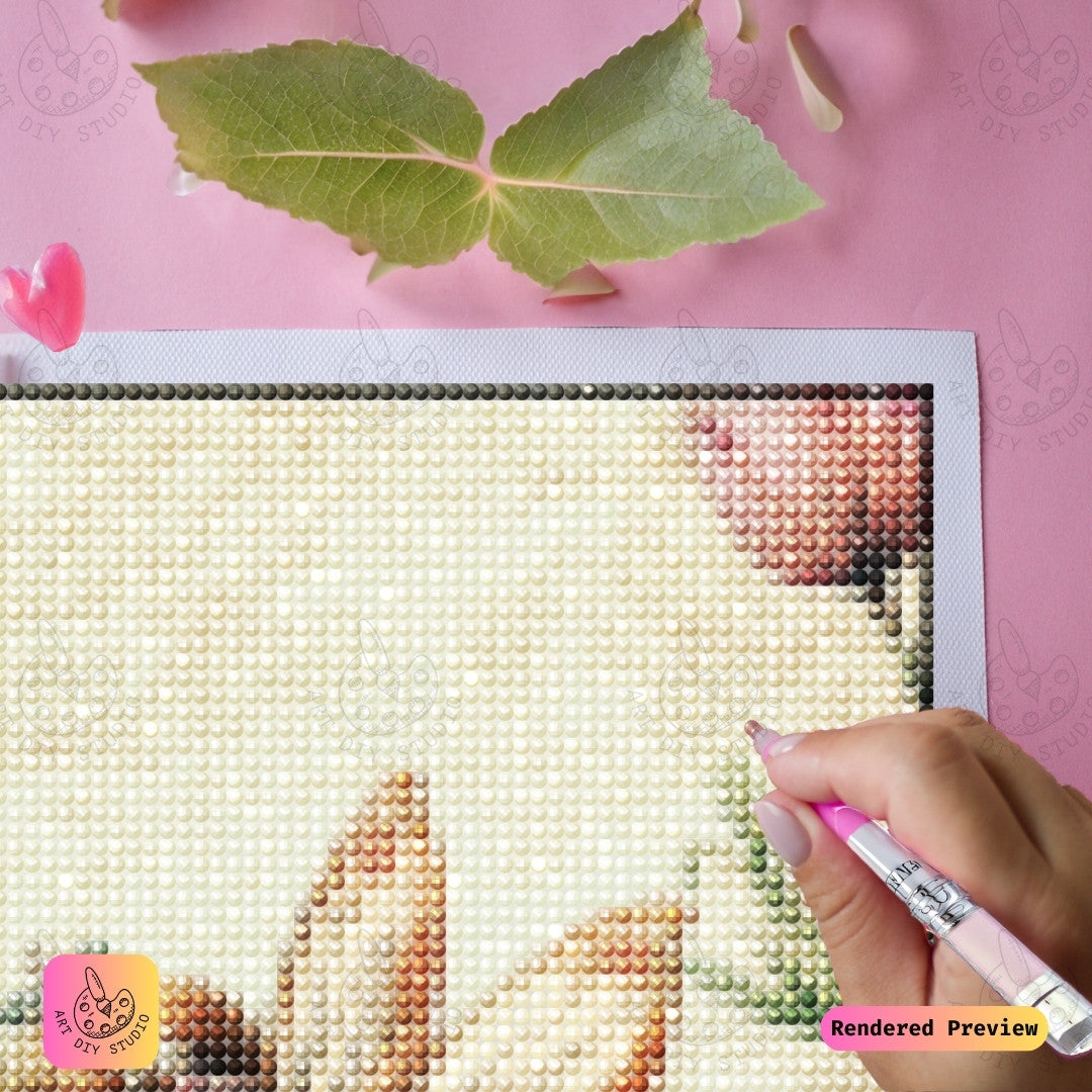 Artdiystudio Fairy Blossoms Dance Diy Diamond Painting Kit A Whimsical Escape Into A Magical Garden 3