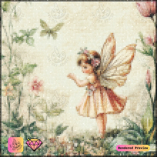 Artdiystudio Fairy Blossoms Dance Diy Diamond Painting Kit A Whimsical Escape Into A Magical Garden 5