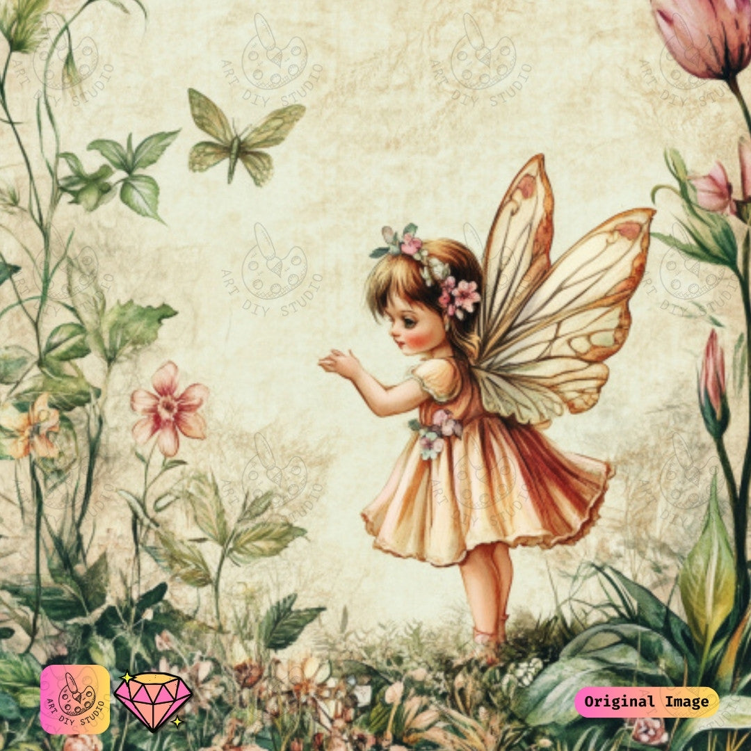 Artdiystudio Fairy Blossoms Dance Diy Diamond Painting Kit A Whimsical Escape Into A Magical Garden 6