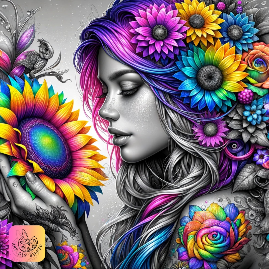 Artdiystudio Fantastical Flower Dreamscape Diy Diamond Painting Kit Enter A Vivid Wonderland 8