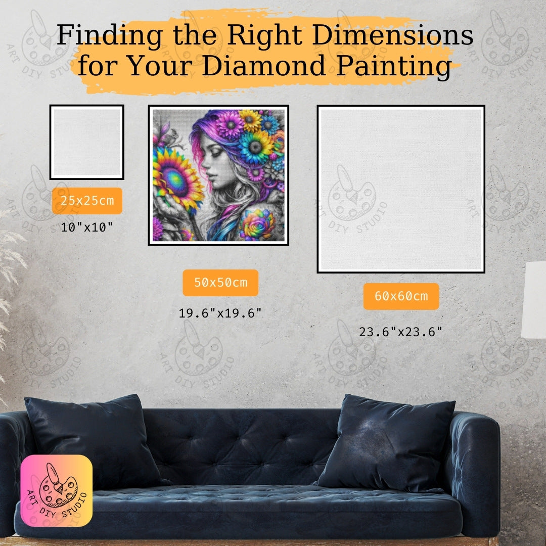 Artdiystudio Fantastical Flower Dreamscape Diy Diamond Painting Kit Enter A Vivid Wonderland