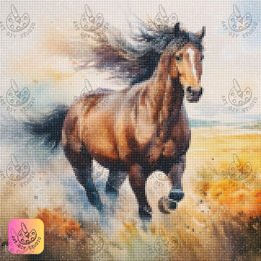 Artdiystudio Feel The Freedom With Spirit Of The Plains Diamond Art Kit 7