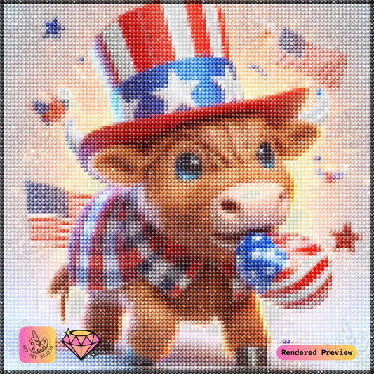 Artdiystudio Firework Moo Magic Diy Diamond Painting Kit A Festive Burst Of Fun 2