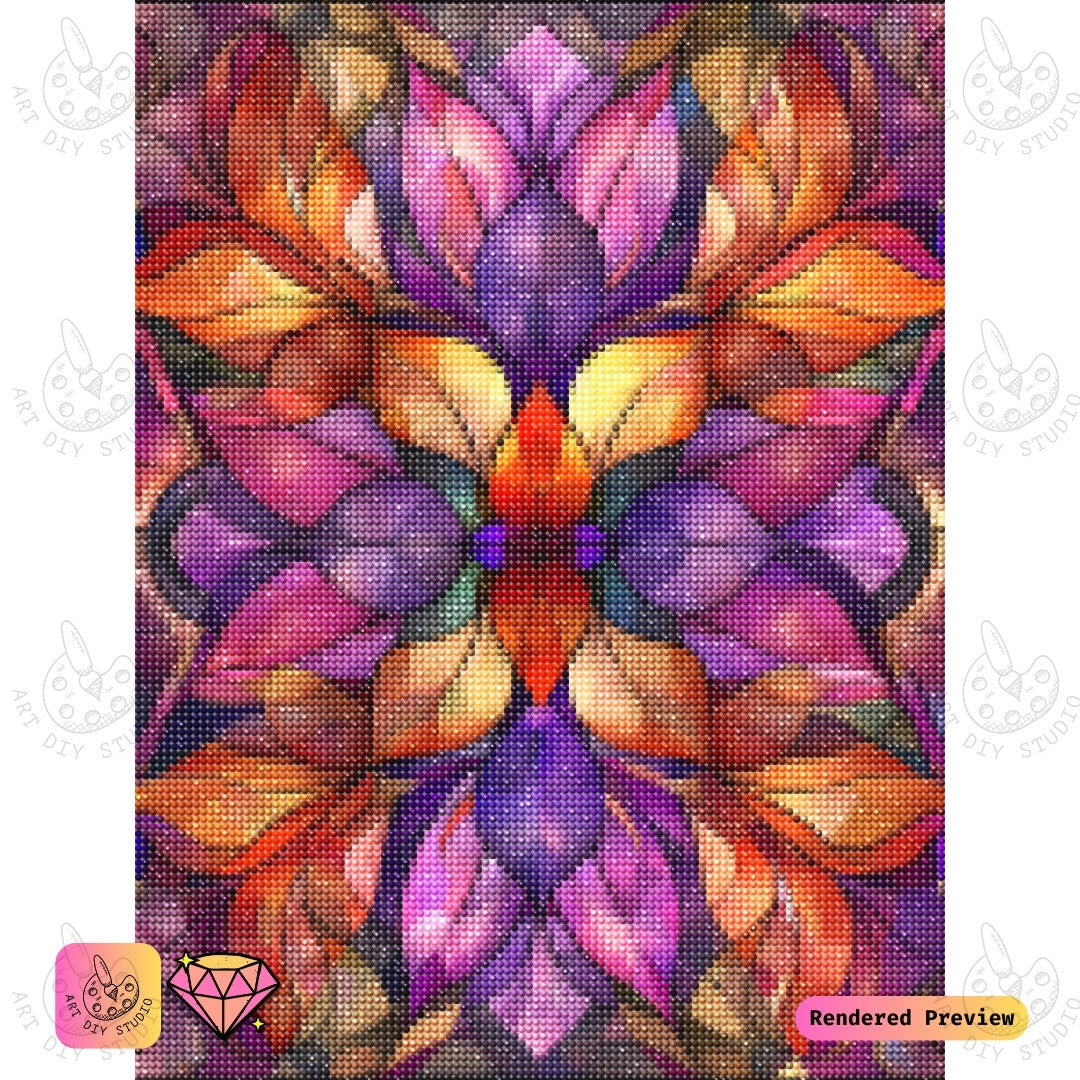 Artdiystudio Flame Of Creativity Diy Diamond Painting Kit A Bold Fusion Of Colors 2
