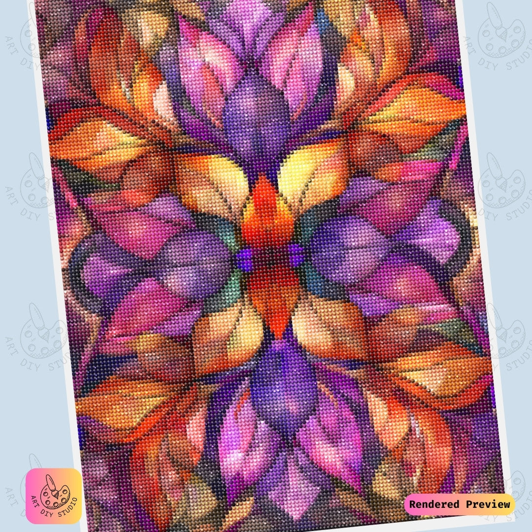 Artdiystudio Flame Of Creativity Diy Diamond Painting Kit A Bold Fusion Of Colors 6