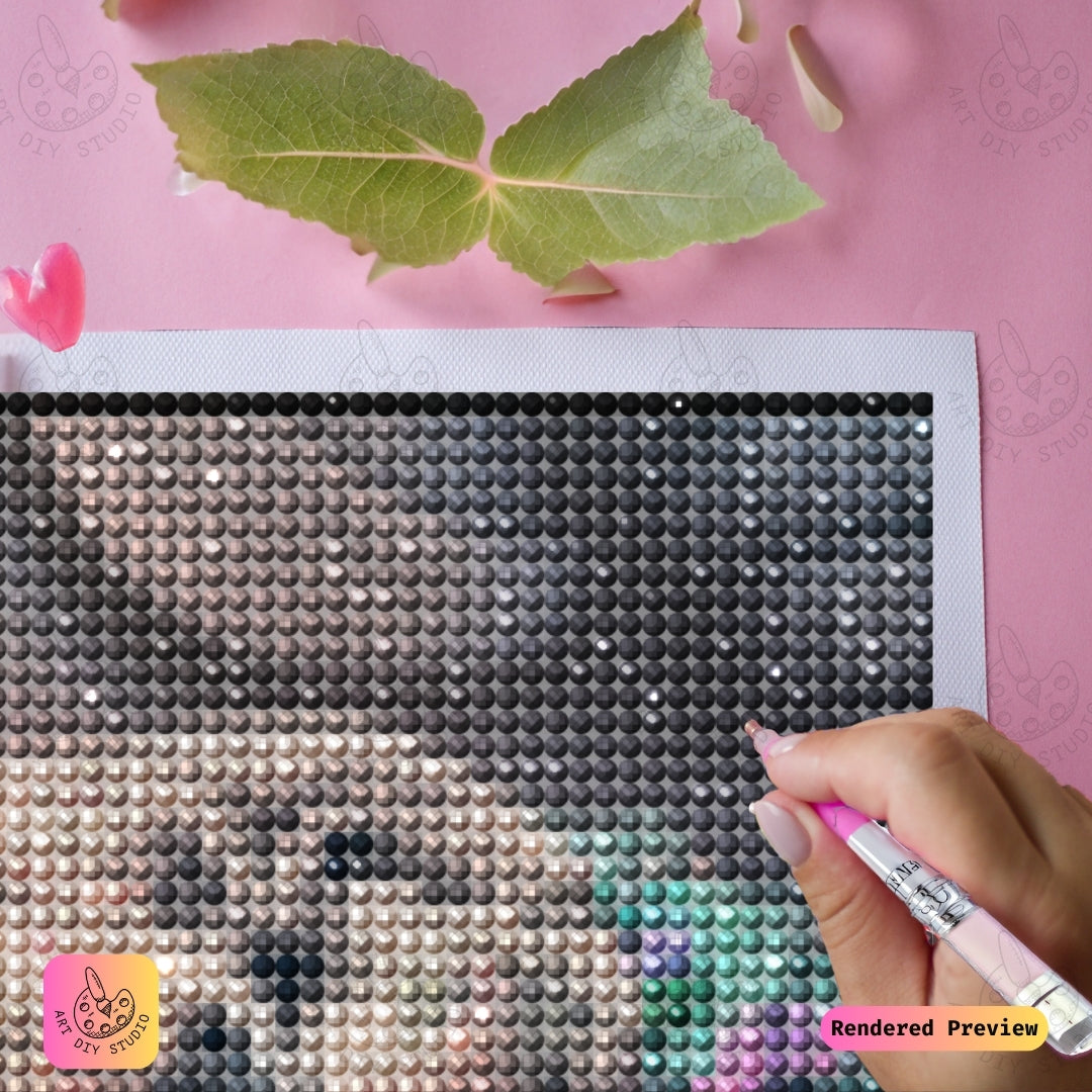 Artdiystudio Floral Grace Elephant Diy Diamond Painting Kit A Harmony Of Art And Nature 4