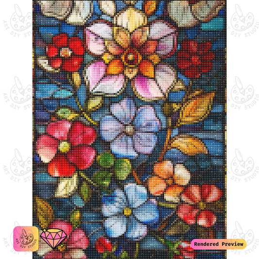Artdiystudio Floral Radiance Diy Diamond Painting Kit A Colorful Blossom Of Creativity 2