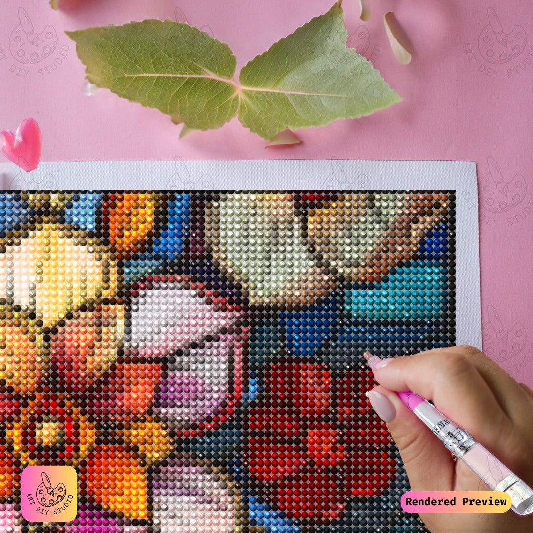 Artdiystudio Floral Radiance Diy Diamond Painting Kit A Colorful Blossom Of Creativity 4