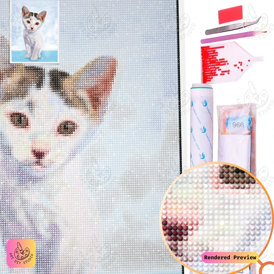 Artdiystudio Fluffy Dreams Diy Diamond Painting Kit A Playful Kittens Charm 5