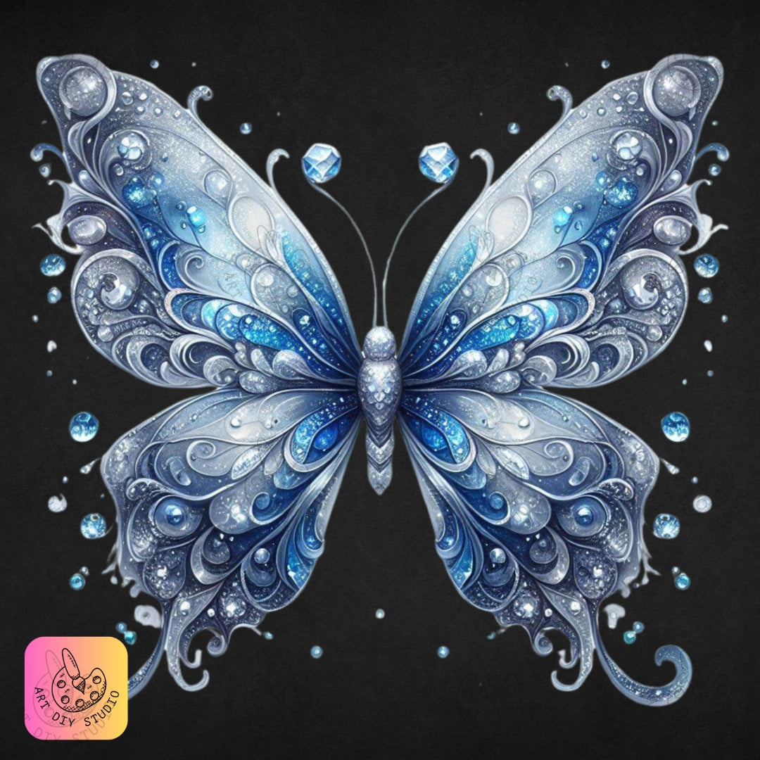 Artdiystudio Frosted Jewel Butterfly Diamond Painting Kit Create Your Masterpiece Product Image 8