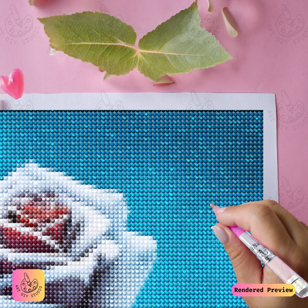 Artdiystudio Frosted Rose Elegance Diy Diamond Painting Kit A Symbol Of Beauty And Resilience 4