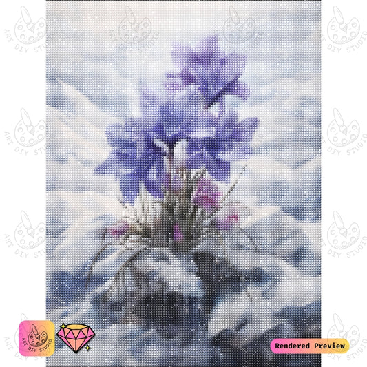 Artdiystudio Frozen Majesty Blooms Diy Diamond Painting Kit A Celebration Of Natures Endurance 2