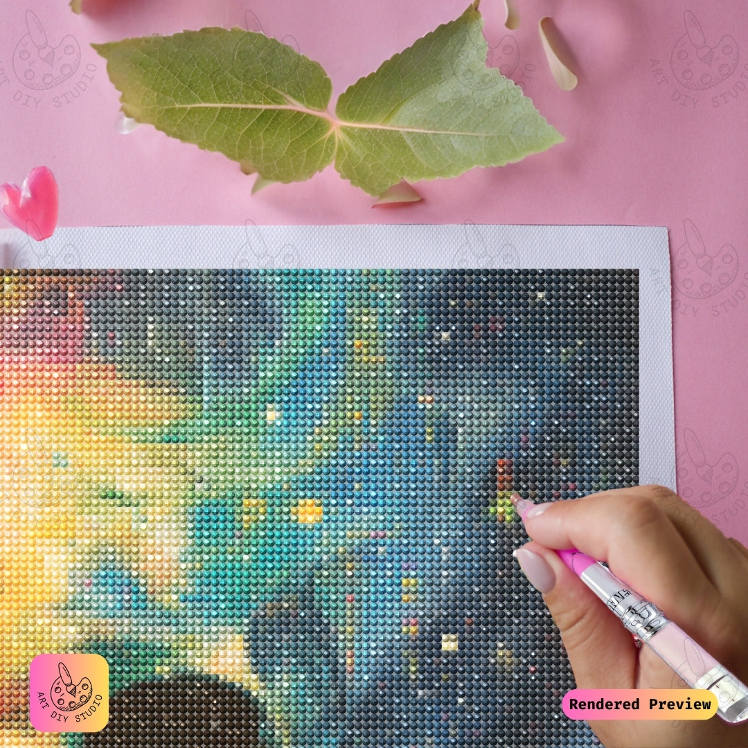 Artdiystudio Galactic Skull Burst Diy Diamond Painting Kit An Explosion Of Cosmic Creativity 4