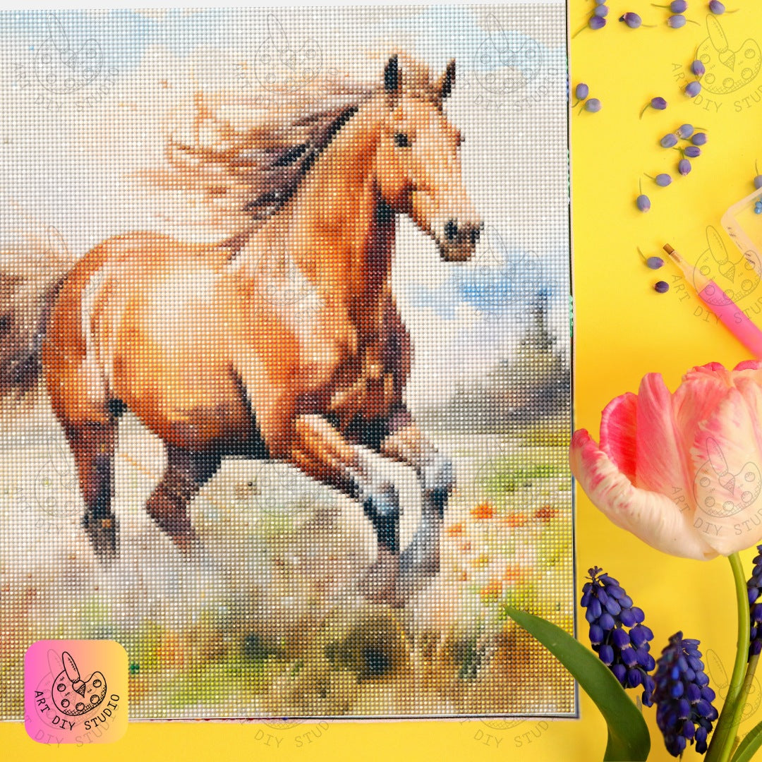 Artdiystudio Galloping Freedom Diamond Painting Kit Unleash Your Inner Spirit 6