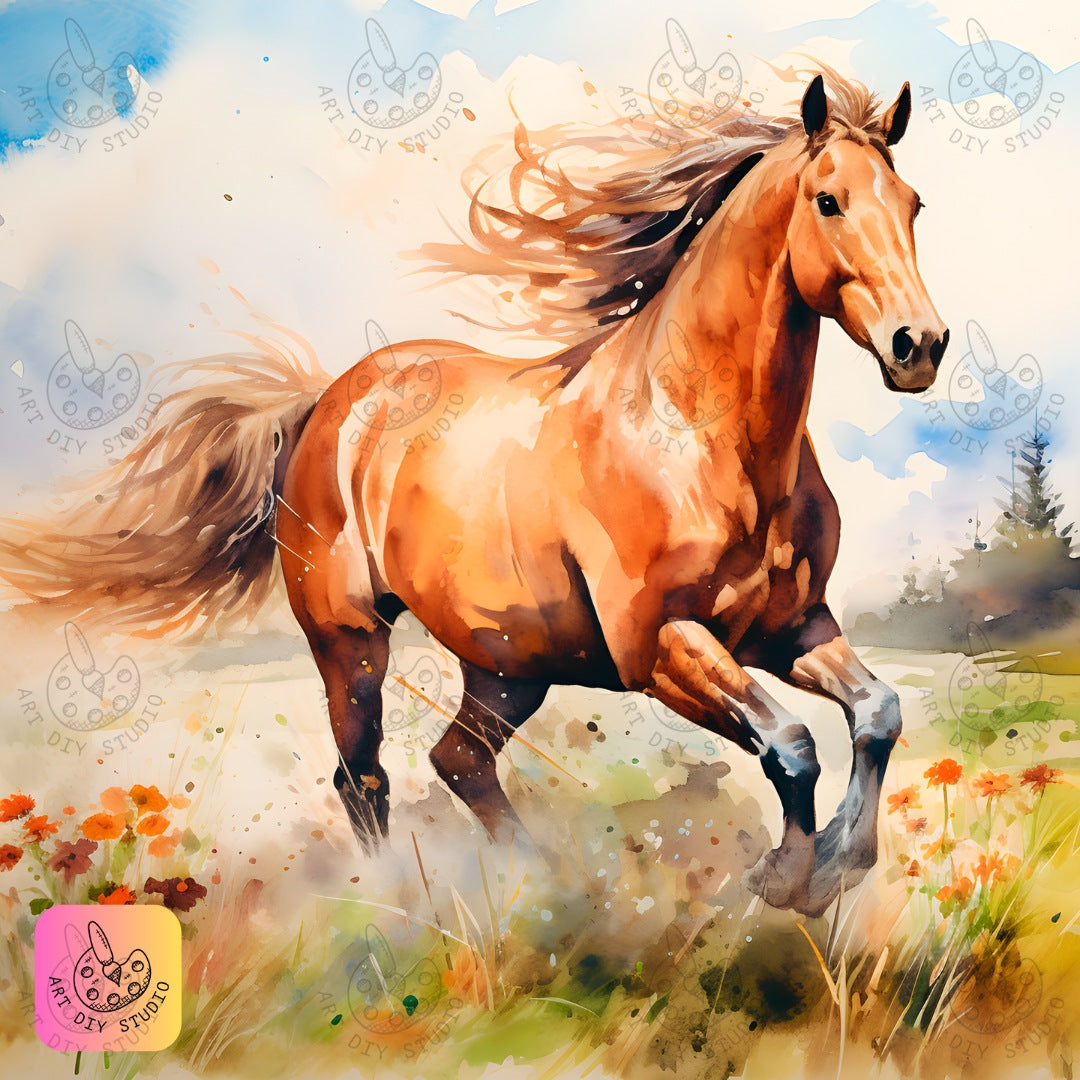 Artdiystudio Galloping Freedom Diamond Painting Kit Unleash Your Inner Spirit 8