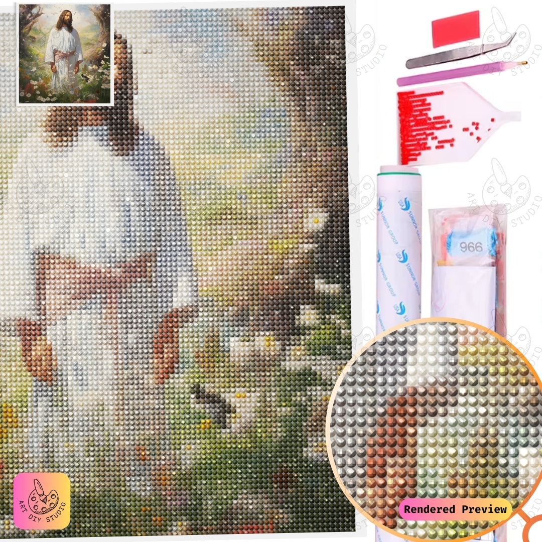 Artdiystudio Garden Of Grace Diy Diamond Painting Kit Celebrate Heavenly Peace 5