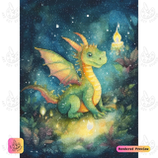 Artdiystudio Glowlight Forest Hatchling Diy Diamond Painting Kit A Magical Fantasy Delight 2