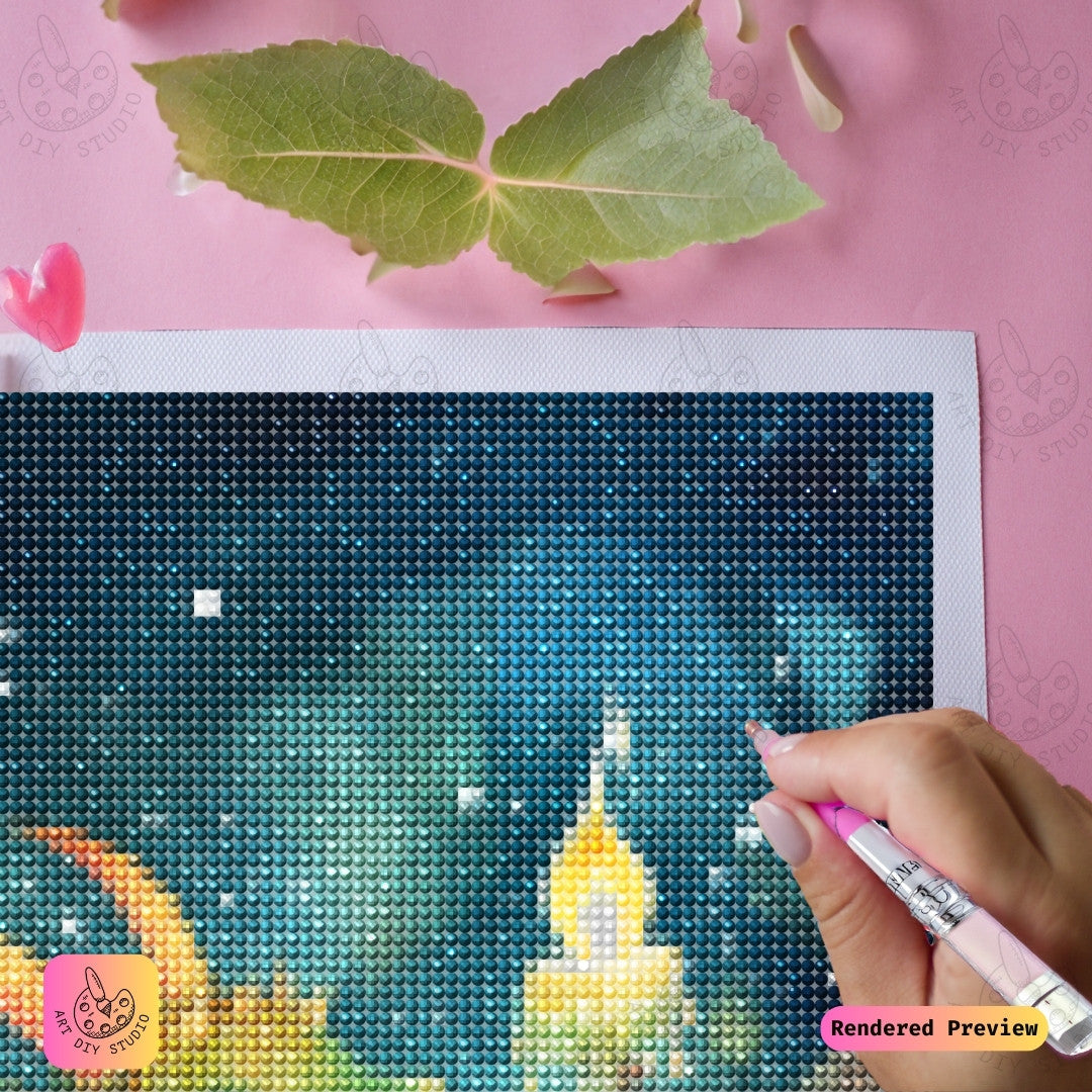 Artdiystudio Glowlight Forest Hatchling Diy Diamond Painting Kit A Magical Fantasy Delight 4