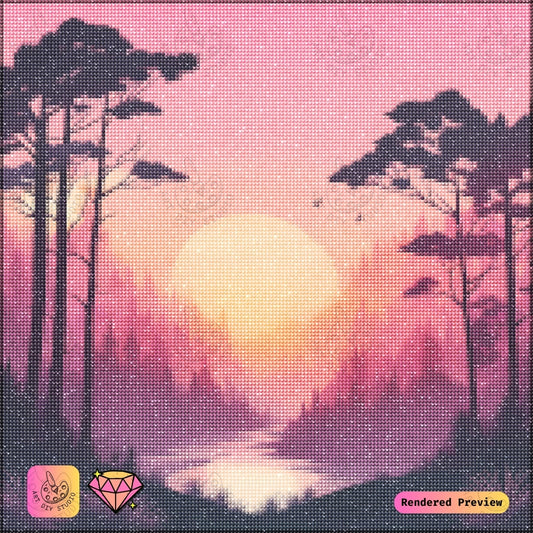 Artdiystudio Golden Dawn Tranquility Diy Diamond Painting Kit A Serene Sunrise Escape 2