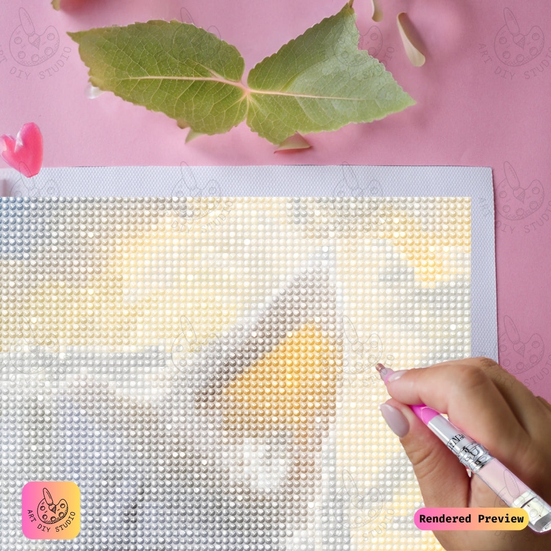 Artdiystudio Golden Eyes Of Serenity Diy Diamond Painting Kit A Majestic Feline Dream 4