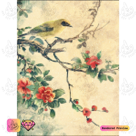 Artdiystudio Golden Finch Harmony Diy Diamond Painting Kit A Soothing Nature Escape 5