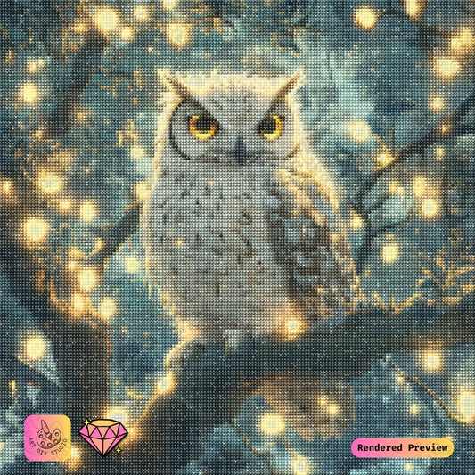 Artdiystudio Golden Glow Sentinel Diy Diamond Painting Kit A Luminous Forest Elegance 2