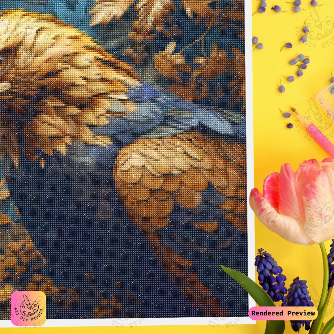 Artdiystudio Golden Grace Eagle Diy Diamond Painting Kit A Symbol Of Power And Elegance 4