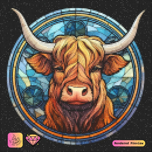 Artdiystudio Golden Highland Grace Diy Diamond Painting Kit A Timeless Masterpiece 2