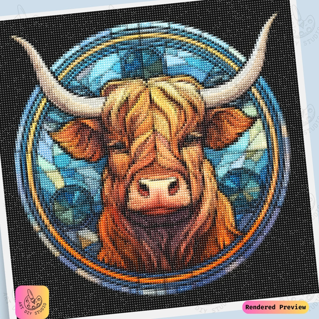Artdiystudio Golden Highland Grace Diy Diamond Painting Kit A Timeless Masterpiece 6