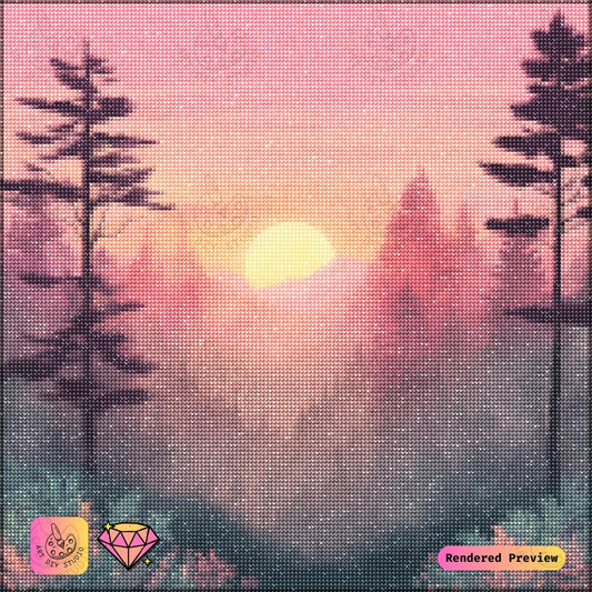 Artdiystudio Golden Horizon Serenity Diy Diamond Painting Kit A Tranquil Sunset Escape 2