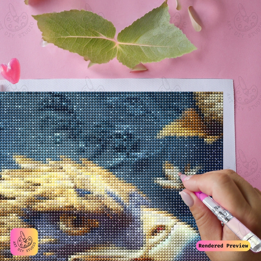 Artdiystudio Golden Majesty Eagle Diy Diamond Painting Kit A Celebration Of Regal Beauty 3