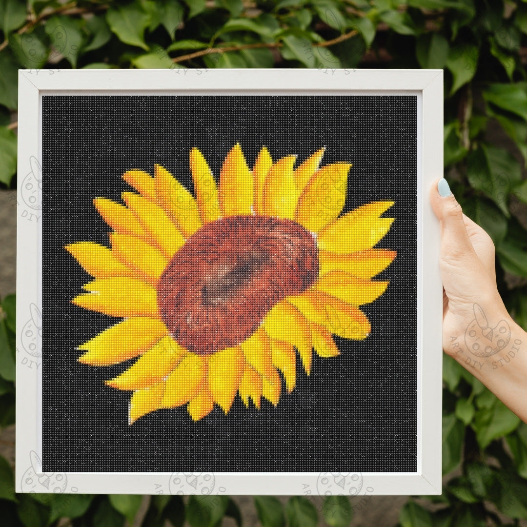 Artdiystudio Golden Sunburst Bloom Diy Diamond Painting Kit Brighten Your World 2