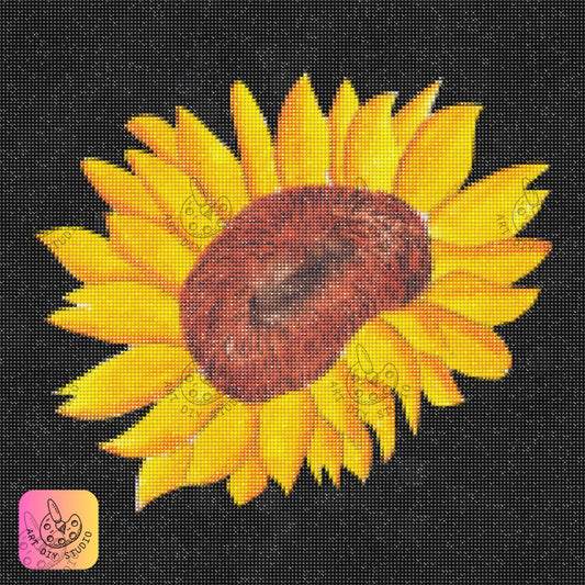 Artdiystudio Golden Sunburst Bloom Diy Diamond Painting Kit Brighten Your World 7