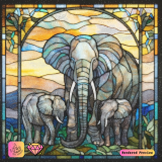 Artdiystudio Graceful Giants At Sunrise Diy Diamond Painting Kit Celebrate Natures Poetry 2