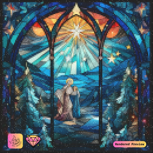 Artdiystudio Guiding Star Serenity Diy Diamond Painting Kit Capture Celestial Tranquility 2