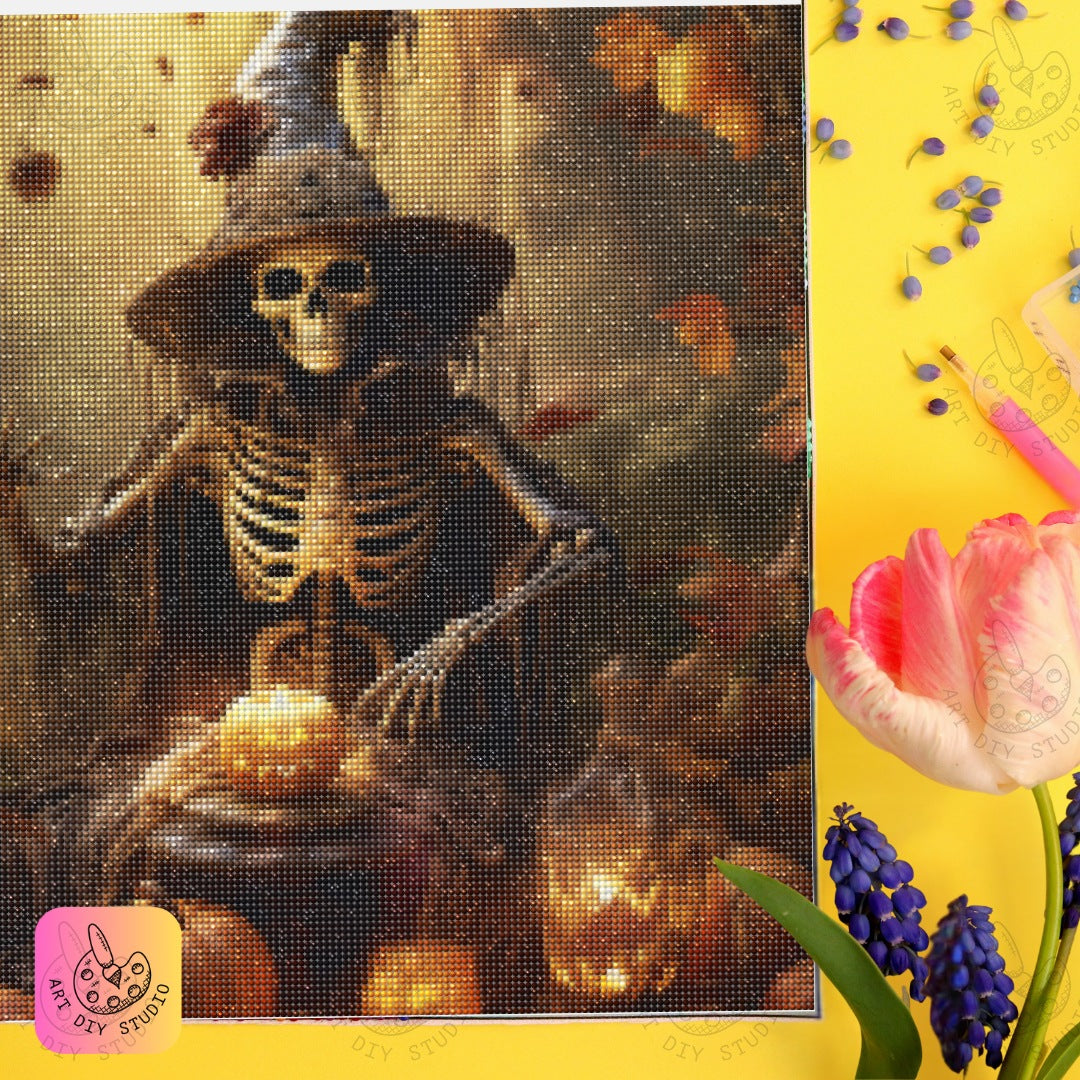 Artdiystudio Haunted Harvest Sentinel Diy Diamond Painting Kit Perfect Halloween Craft 6