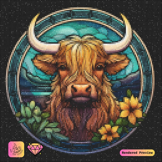 Artdiystudio Highland Bloom Majesty Diy Diamond Painting Kit Rustic Elegance In Every Gem 2