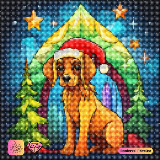 Artdiystudio Holiday Pups Sparkle Diy Diamond Painting Kit A Joyful Christmas Craft 5