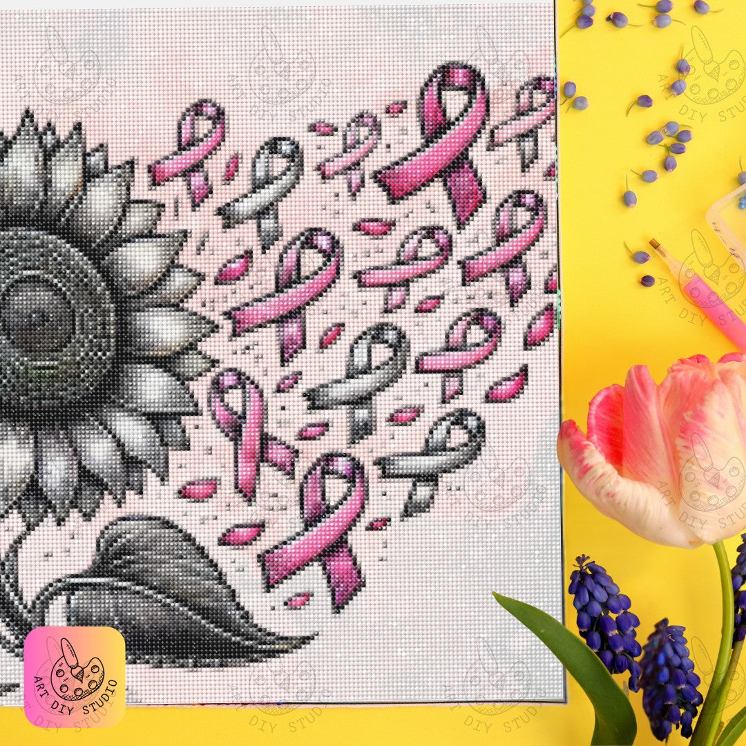 Artdiystudio Hope Blossoms Diy Diamond Painting Kit Crafting Strength Resilience 6