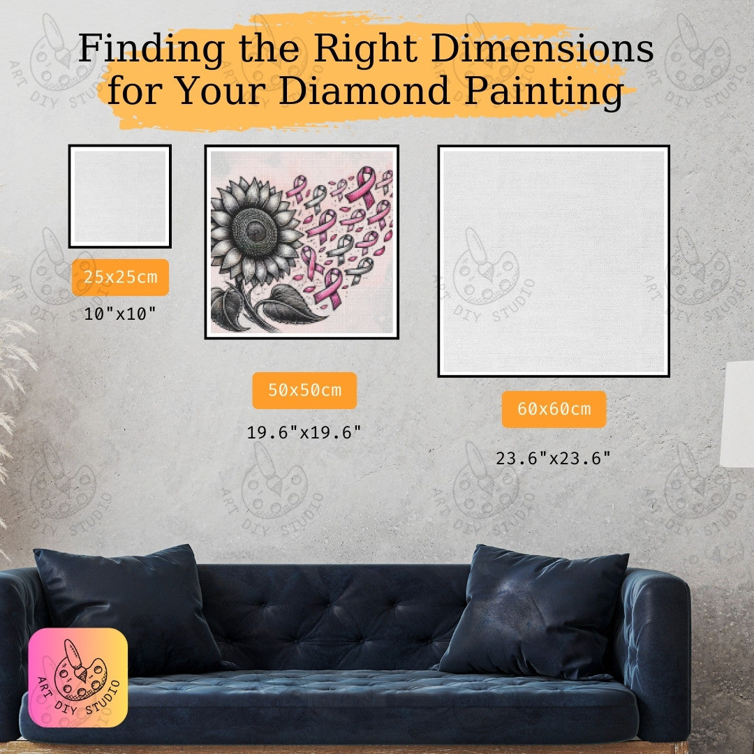 Artdiystudio Hope Blossoms Diy Diamond Painting Kit Crafting Strength Resilience