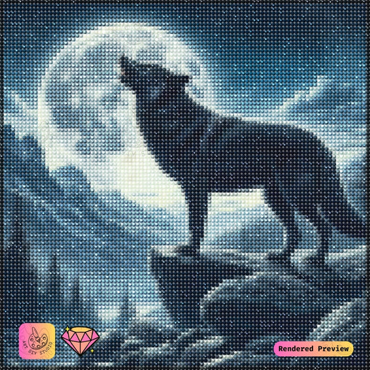 Artdiystudio Howl Of The Wild Diy Diamond Painting Kit Embrace The Call Of The Wilderness 2