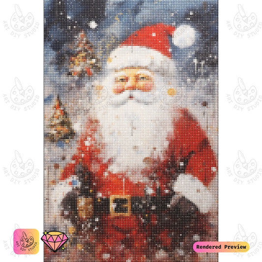 Artdiystudio Jolly Santa Claus Diy Diamond Painting Kit A Festive Holiday Masterpiece 5