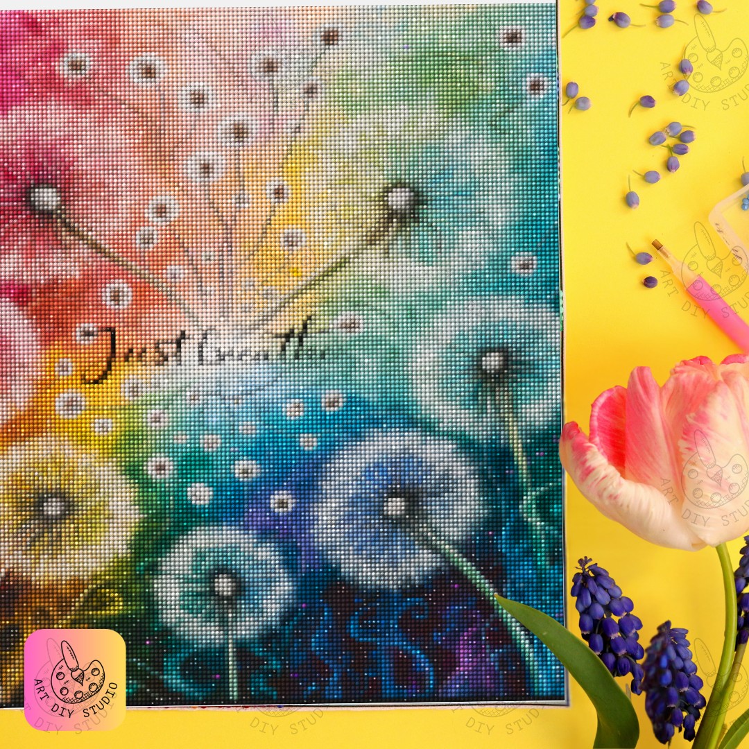 Artdiystudio Just Breathe Blossoms Diy Diamond Painting Kit Embrace Mindfulness In Every Gem 6