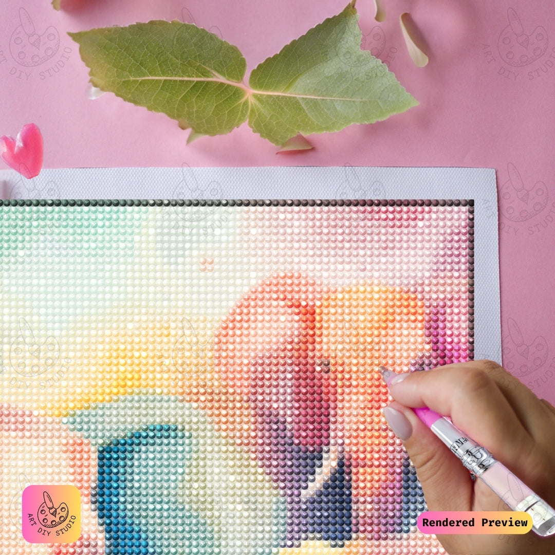 Artdiystudio Kaleidoscope Elephant Herd Diy Diamond Painting Kit A Vibrant Journey In Creativity 4