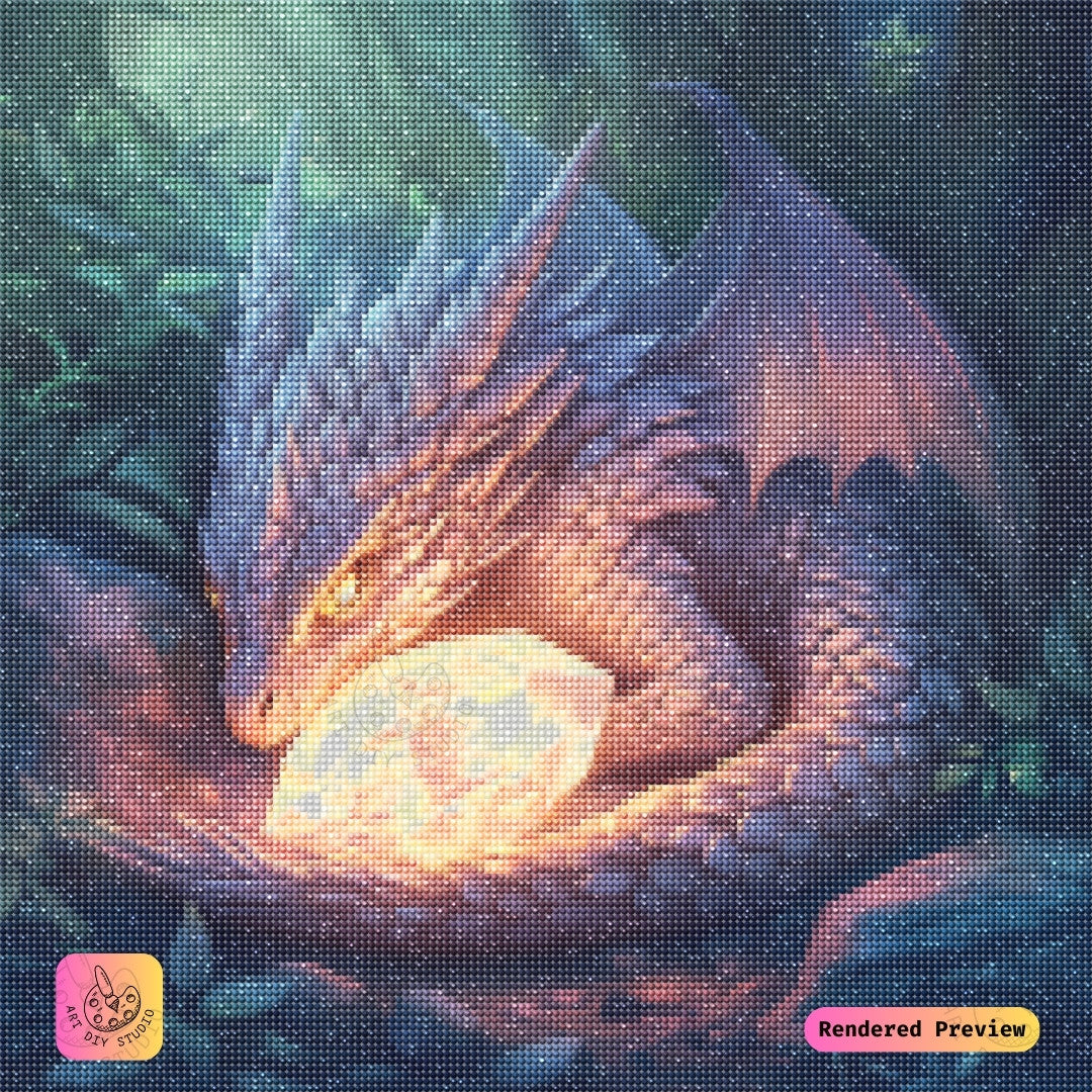 Artdiystudio Luminous Guardians Treasure Diy Diamond Painting Kit A Mystical Craft Journey 2