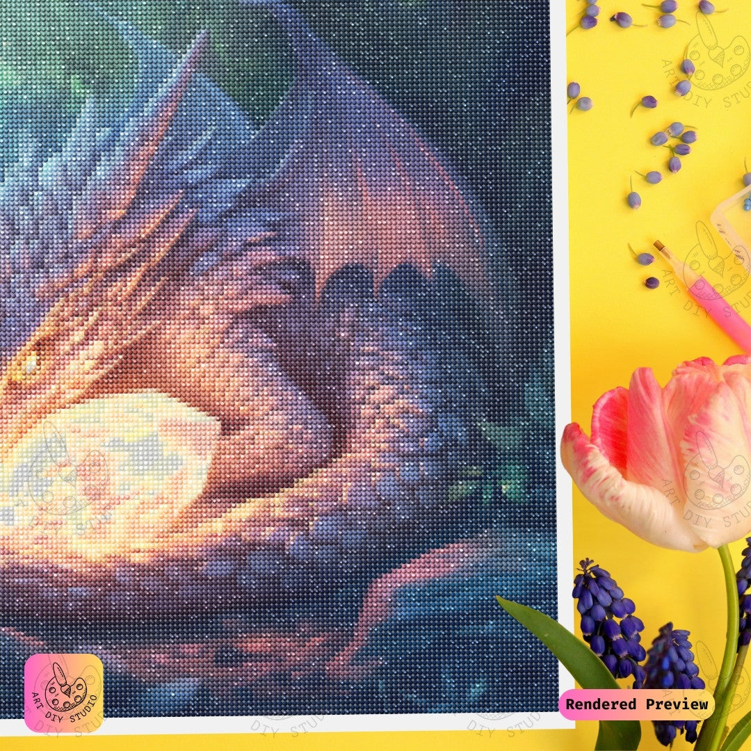 Artdiystudio Luminous Guardians Treasure Diy Diamond Painting Kit A Mystical Craft Journey 3