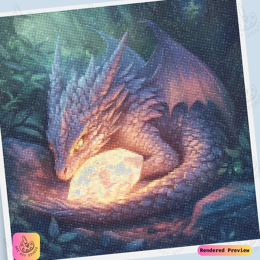 Artdiystudio Luminous Guardians Treasure Diy Diamond Painting Kit A Mystical Craft Journey 6