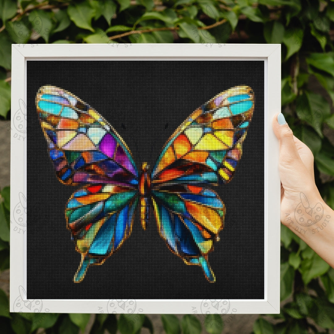 Artdiystudio Luminous Wings Of Wonder Diy Diamond Painting Kit A Vibrant Masterpiece Product Image 3