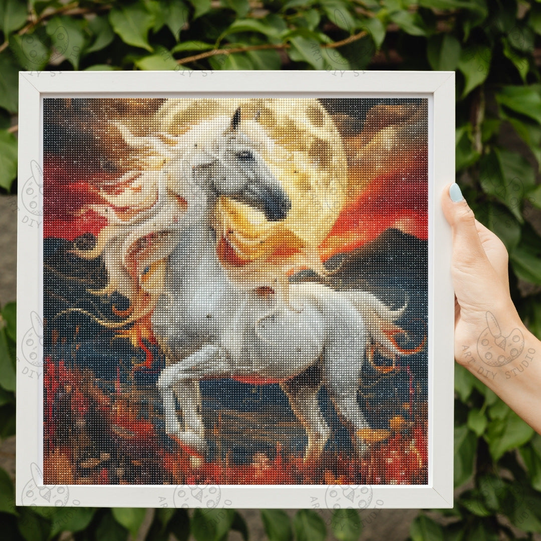Artdiystudio Lunar Majesty Diamond Painting Kit A Mystical Journey Under The Moon 2