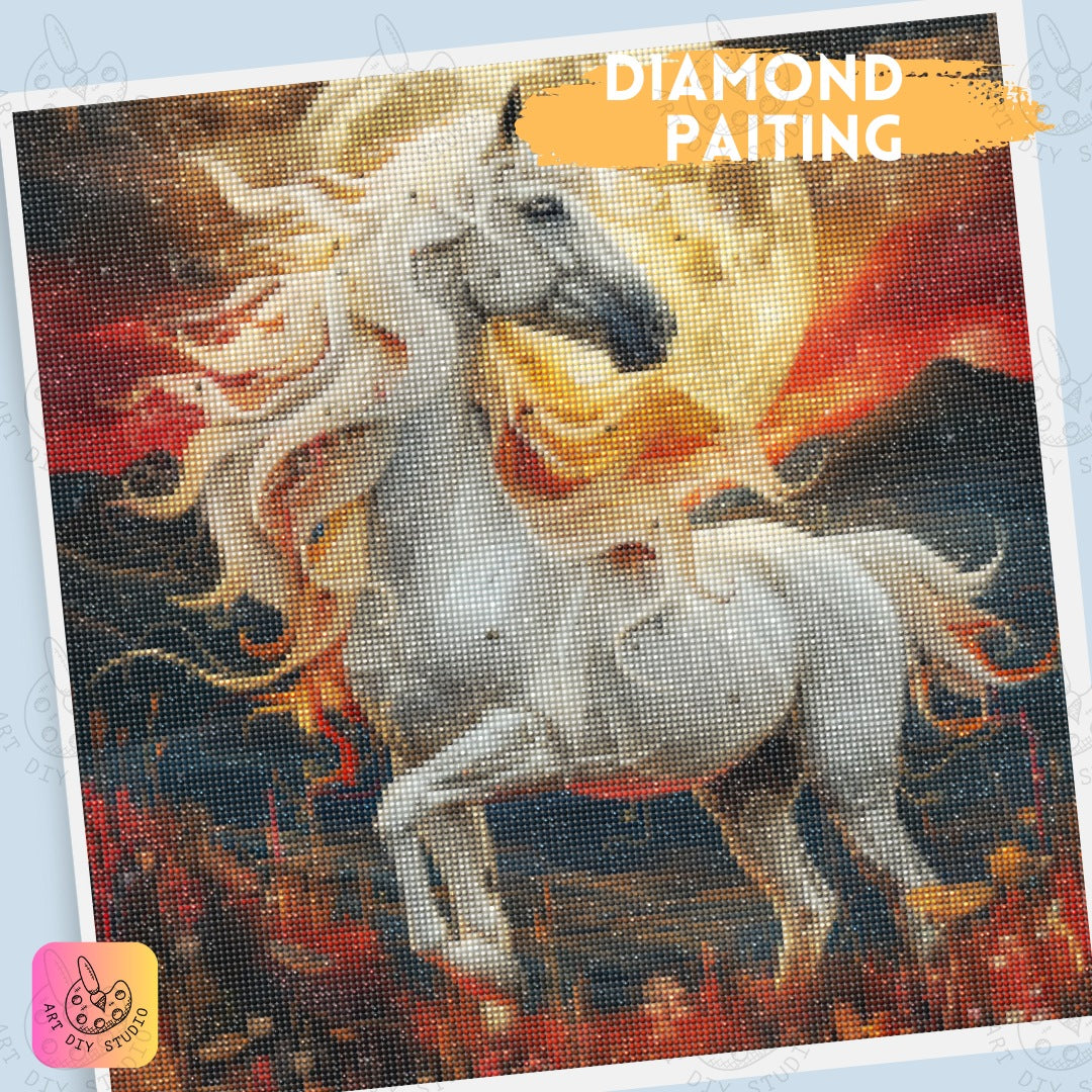 Artdiystudio Lunar Majesty Diamond Painting Kit A Mystical Journey Under The Moon 4